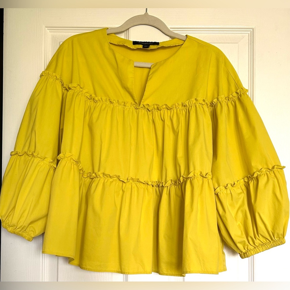 Marc New York, lime green blouse